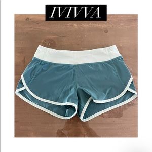 Ivivva Athletic Shorts, Size 12, green with light green trim